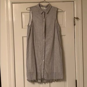 Beach Lunch Lounge linen button down dress